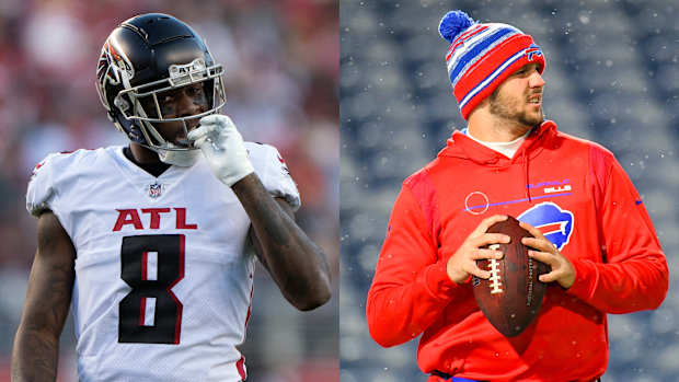 Kyle Pitts Josh Allen Atlanta Falcons vs. Buffalo Bills